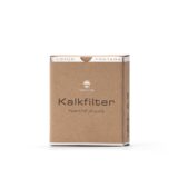 Umweltfreundliche Kartonverpackung des Nachfüllsets für einen Kalk-Vorfilter von Lotus Vita.