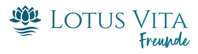 Logo des Lotus Vita Freunde Empfehlungsprogramms, das den Markennamen neben einer stilisierten Lotusblüte zeigt.